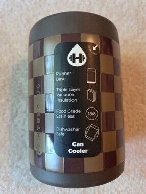 Hydrojug Standard Can Cooler 12 oz AUTUMN CHECKERS